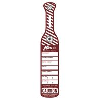TEST TAG INDUSTRIAL PUSH CLIP COLOUR BURGUNDY [75]