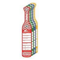 TEST TAG INDUSTRIAL PUSH CLIP COLOUR RAINBOW [76]