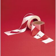 SAFETY TAPE RED & WHITE DIAGONAL STRIPE [50m]