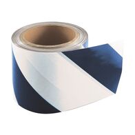 SAFETY TAPE BLUE & WHITE DIAGONAL STRIPE [50m]