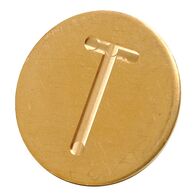 ID, CIRCLE, BRASS, 25mm LEGS TELSTRA 39mm DIA x 6mm