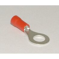 TERMINAL RING RED DG M4 STUD LONG [100]
