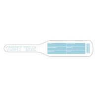 TEST TAGS, BAT STYLE WHITE (JUL~DEC) [100]