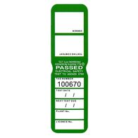 TEST TAGS, H/DUTY RECT GREEN (MAR~MAY) [100]