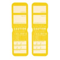 TEST TAGS, H/DUTY RECT YELLOW (SEP~NOV) [100]