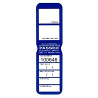 TEST TAGS, H/DUTY RECT BLACK (YEARLY) [100]
