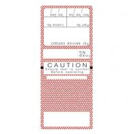 TEST TAGS, S/LAMINATING RECT RED (DEC~FEB) [100]