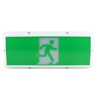LED WEATHERPROOF EXIT LIGHT 3W 240V STONE