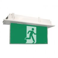 EXIT LIGHT, LED, RECESSED BLADE, 3W, 240V