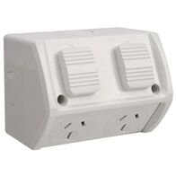 OUTLET DOUBLE IP53 WEATHERPROOF