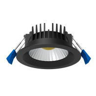 Trivalite Pro TriColour UGR19 Downlight 9W 3K/4K/5.7K Black
