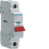 1-pole, 100A Modular Switch with Red Toggle