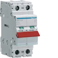 2-pole, 63A Modular Switch 50mm² with Red Toggle