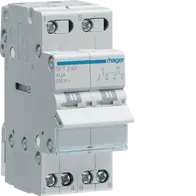 2-pole, 40A Centre Off Modular Changeover Switch with Top Common Point