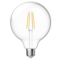 SupValue All-Glass Clear G125 LED Filament 8.6W 2700K E27