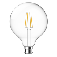 SupValue All-Glass Clear G125 LED Filament 8.6W 2700K B22