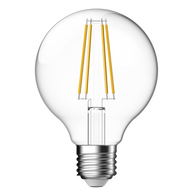 SupValue All-Glass Clear G80 LED Filament 7.5W 2700K E27
