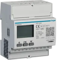 3 Phase kWhmeter via CT 1A or 5A 4M MODBUS MID