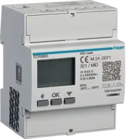 3 Phase kWhmeter direct 80A 4M MODBUS MID