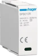 Cartridge L-N Uc 320V In 40kA Imax 100kA Up 2kV
