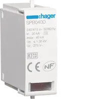 Cartridge L-N Uc 275V In 20kA Imax 40kA Up 1,35kV