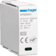 Cartridge N-PE Uc 260V In 20kA Imax 65kA Up 1,5kV