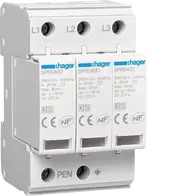 Surge Protection Device 3P T2 TNC Uc 275V In 20kA Imax 40kA