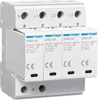 Surge Protection Device 4P T2 TNS/TT Uc 320V In 40kA Imax 100kA  remote contact