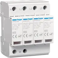 Surge Protection Device 4P T2 TNS/TT Uc 275V In 20kA Imax 40kA
