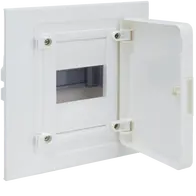 Small distributor,golf,flush,1row,4M,IP40,MS-terminal,ANZ,N+PE,white door