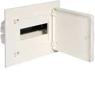 Small distributor,golf,flush,1row,8M,IP40,MS-terminal,ANZ,N+PE,white door