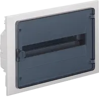 Small distributor,golf,flush,1row,18M,IP40,MS-terminal,ANZ,N+PE,transparent door