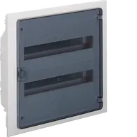 Small distributor,golf,flush,2row,36M,IP40,MS-terminal,ANZ,N+PE,transparent door