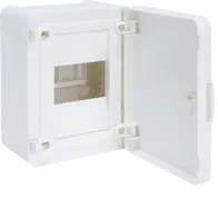 Small distributor,golf,surface,1row,IP40,4M,MS-terminal,ANZ,N+PE,white door
