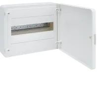 Small distributor,golf,surface,1row,IP40,12M,MS-terminal,ANZ,N+PE,white door