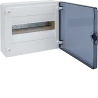 Small distributor,golf,surface,1row,IP40,12M,MS-terminal,ANZ,N+PE,transpare door