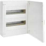 Small distributor,golf,surface,2row,IP40,24M,MS-terminal,ANZ,N+PE,white door