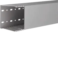 Slotted panel trunking made of PVC DNG 100x100mm stone grey