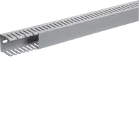 Slotted panel trunking made of PVC DNG 50x50mm stone grey