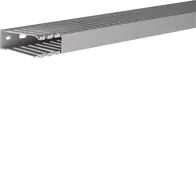 Slotted panel trunking made of PVC DNG 75x25mm stone grey