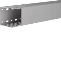 Slotted panel trunking made of PVC DNG 75x75mm stone grey