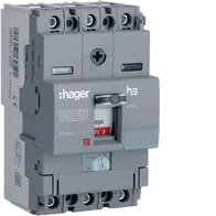 Moulded Case Circuit Breaker h3 x160 TM ADJ 3P3D  63A 40kA CTC
