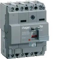Moulded Case Circuit Breaker h3 x160 TM ADJ 4P4D N0-100% 100A 40kA CTC