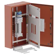 DB, elite, 24Pole,160A Isolator 2x8 Mod+26 Mod,orange,1000x600x250mm