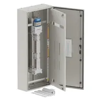 DB, elite, 24/18Pole, Meter, 250A Isolator Twin, 8 Modules, grey,1400x600x250mm