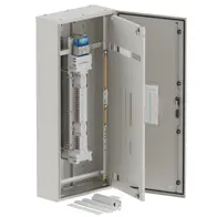 DB, elite, 30/12Pole, Meter,250A Isolator Twin, 8 Modules, grey, 1400x600x250mm