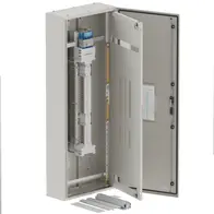 DB, elite, 36/18Pole, Meter,250A Isolator Twin, 8 Modules, grey, 1400x600x250mm