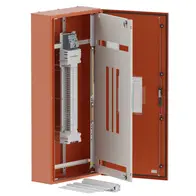 DB, elite, 42/12Pole, 200A MCCB Twin, 8 Modules, orange, 1400x600x250mm