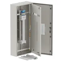 DB, elite, 42/12Pole, 160A Isolator Twin, 8 Modules, grey,1400x600x250mm
