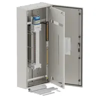 DB, elite, 60Pole, 250A Isolator 2x8Mod+26 Mod, grey,1400x600x250mm